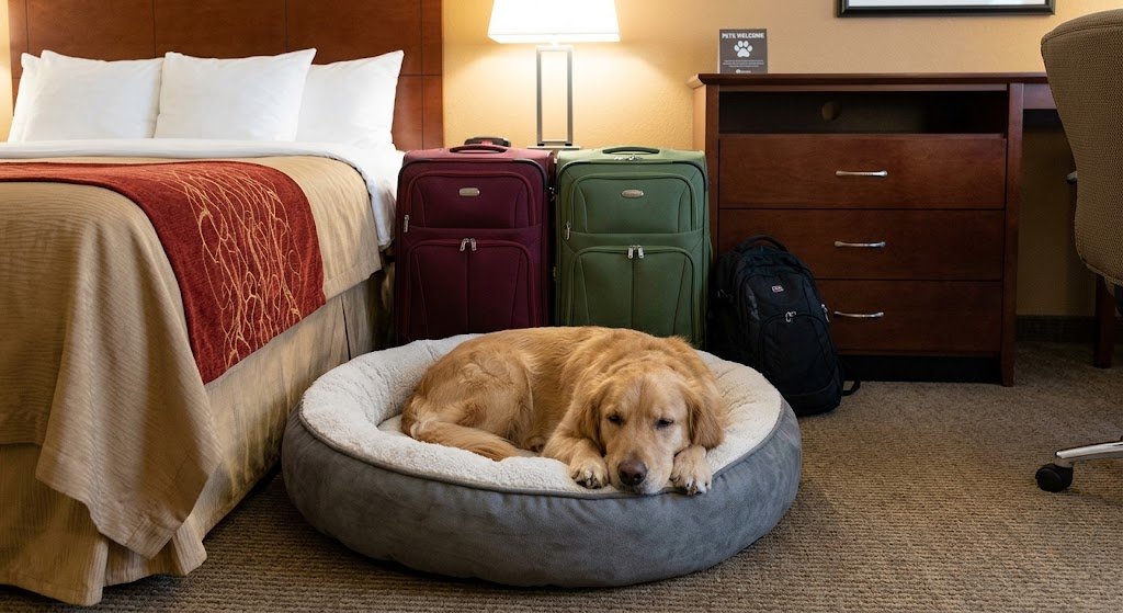 Super 8 motel accommodation for travelers with pets
