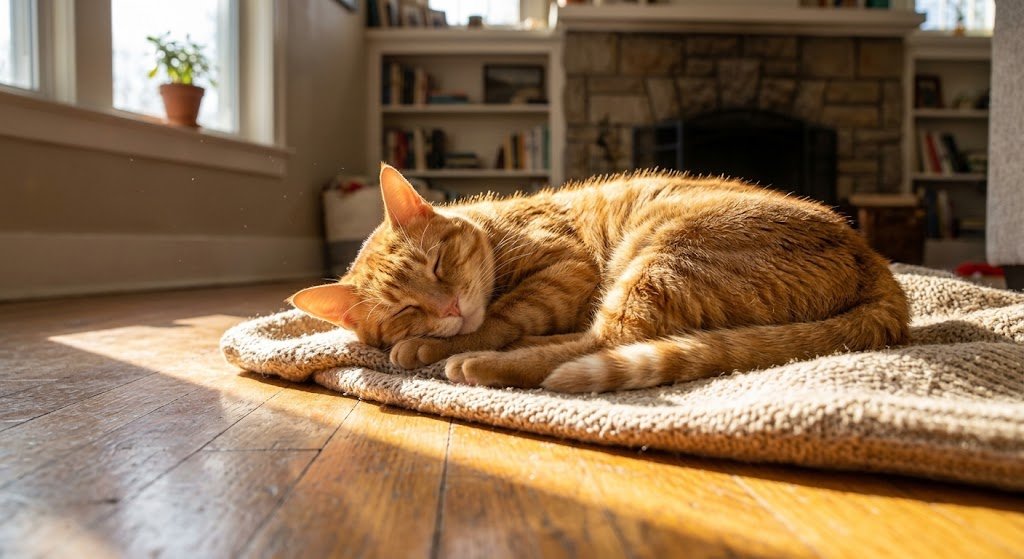 are cats happy sleeping all day